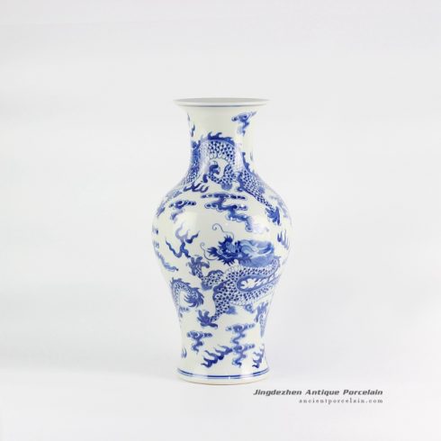 RYLU110_High quality antique piece China dragon design ceramic vase