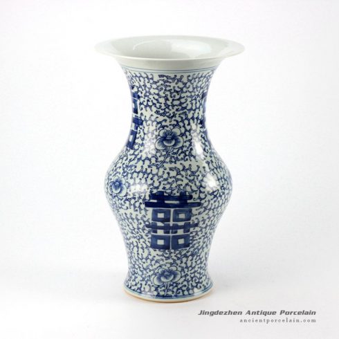 RYWD09_double happiness decorative clay vase