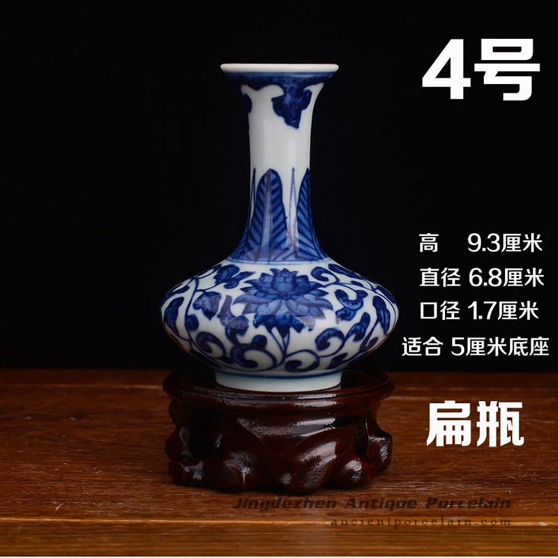 RZEV02-H_tiny fancy hand painted floral ceramic display vase