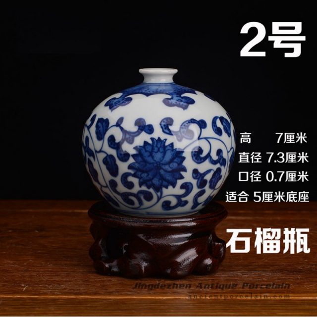 RZEV02-a_tiny fancy hand painted floral ceramic display vase