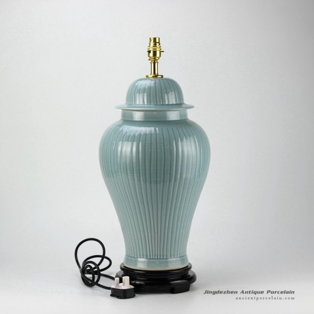 DS36-RYMA_Light blue bamboo pattern table lamps contemporary