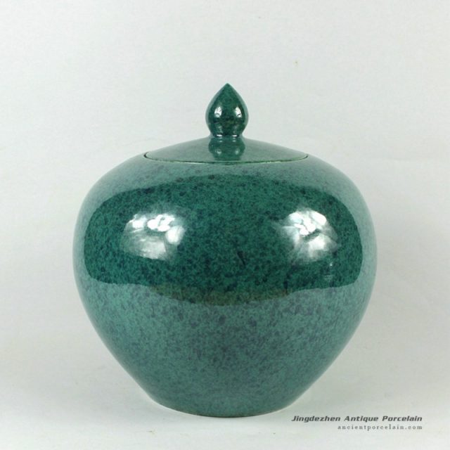 RYDB41_10.5inch Ceramic Plain Color Melon Pots