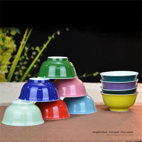 RYEI53_Different color solid color ceramic soup bowl