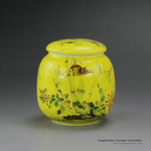 RYIC32_Hand Painted Enamel Tea Jars