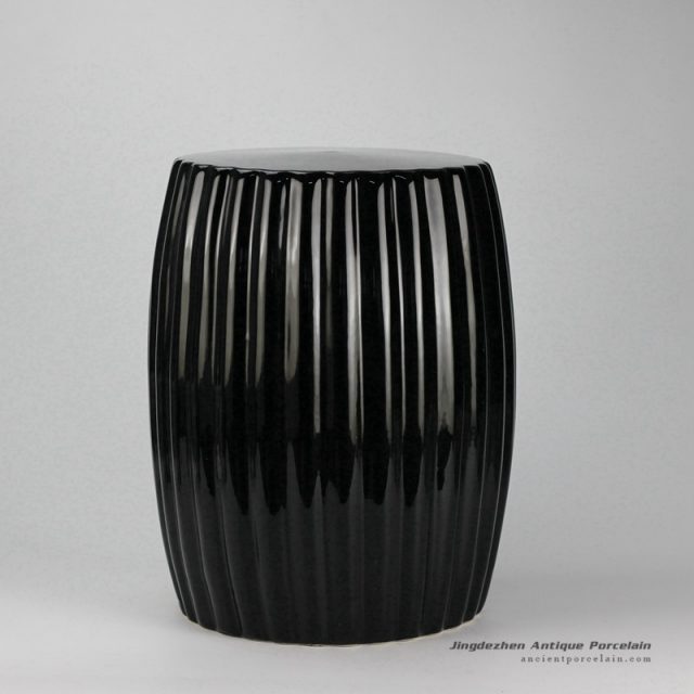 RYIR114-A_ Solid color multi-prismatic ceramic vanity stool