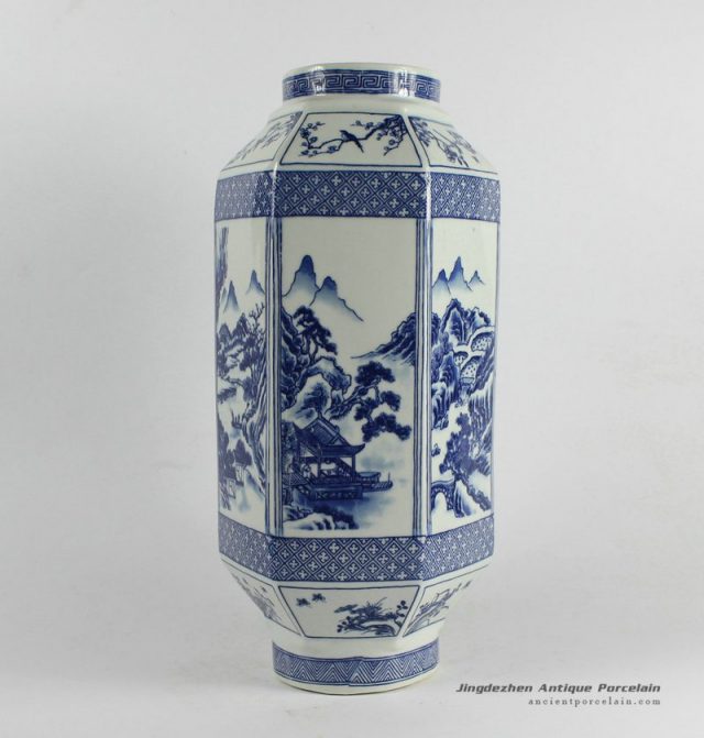 RYJF32_Chinese Blue White Asian Vases