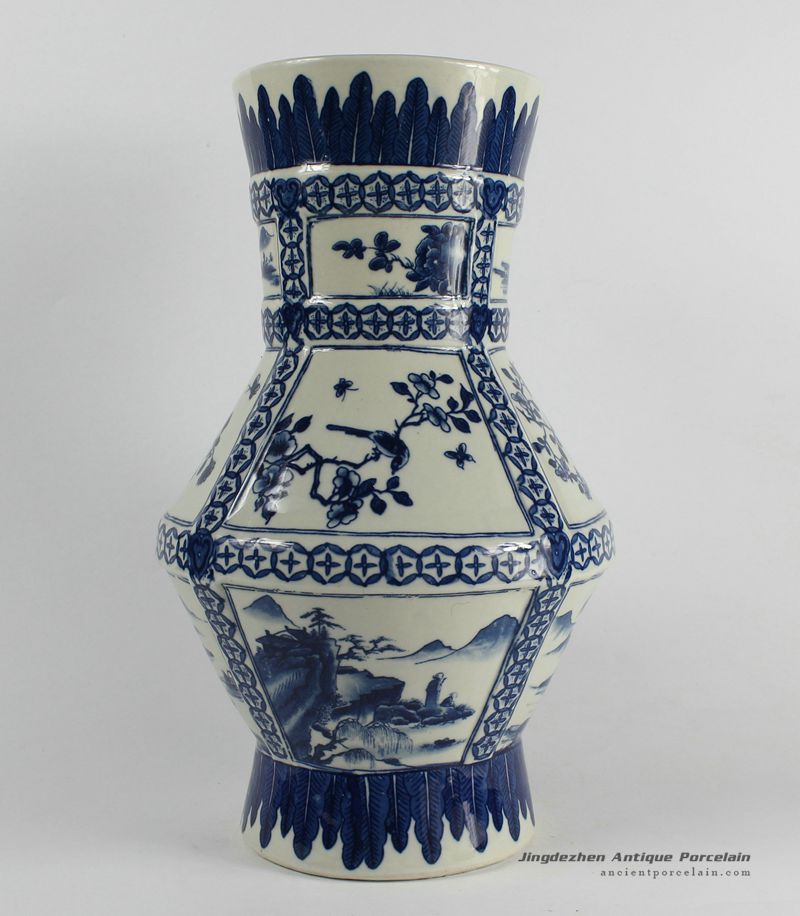 RYJF33_ Chinese Blue White Asian Vases