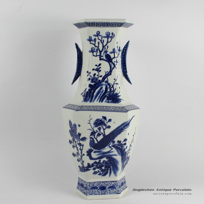 RYJF36_Chinese Blue White Asian Vases