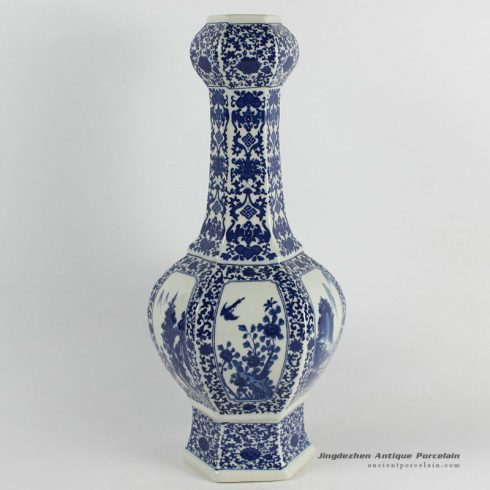 RYJF41_Blue White chinese export porcelain Vase