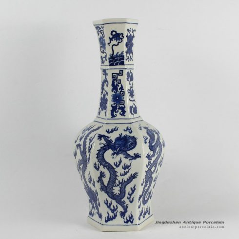 RYJF48_ Blue White chinese porcelain vase