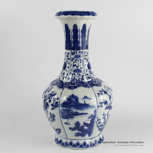 RYJF54_Blue White chinese porcelain vase