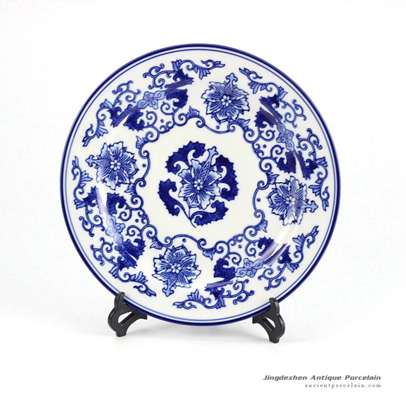 RYPU33-A_Hot sale Jingdezhen Blue and white ceramic plate
