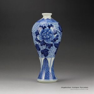 RYQA07-A_Small ceramic vase hand painted floral pattern