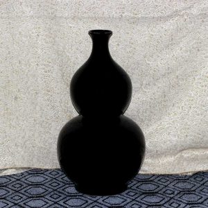 RYRJ04_hand made black glaze ceramic Vase