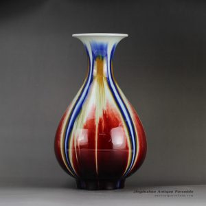 RYVZ 14_transmutation glazed open mouth modern flower vase