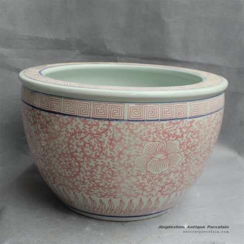 RYYY26_D16.5″ Jingdezhen ceramic Bowl floral design