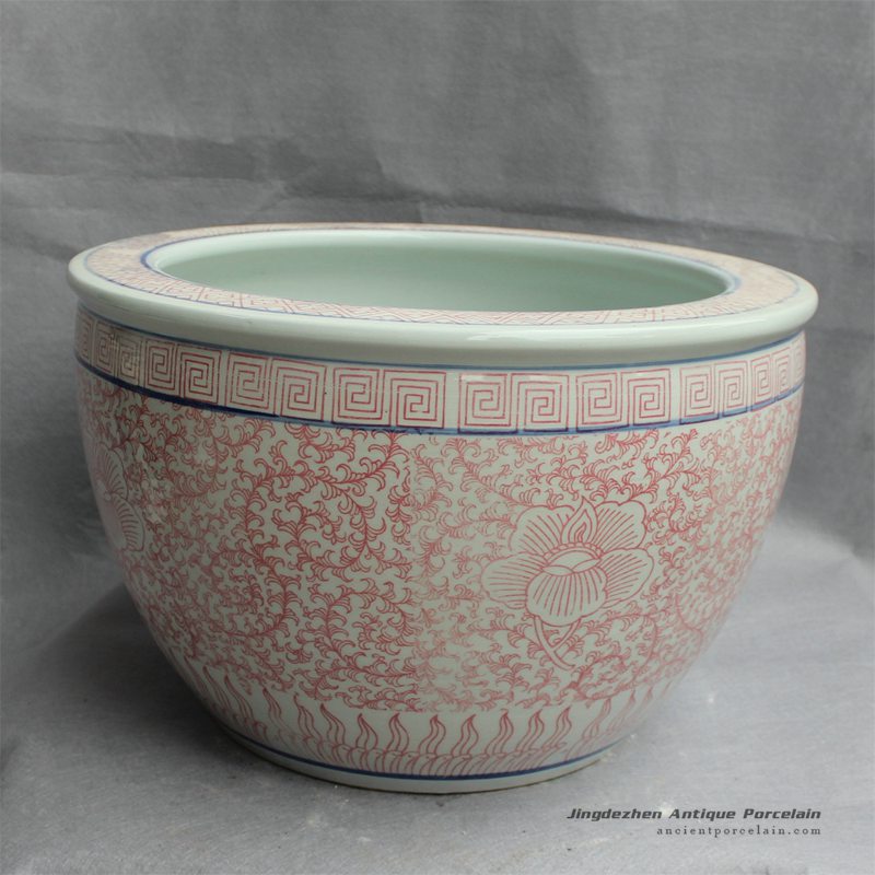 RYYY26_D16.5″ Jingdezhen ceramic Bowl floral design