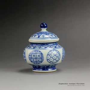 RZBP03-B_Blue White Ceramic Tea Pot