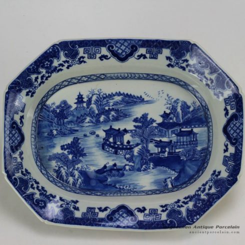 RZDA07_Hand made Blue and White Plate
