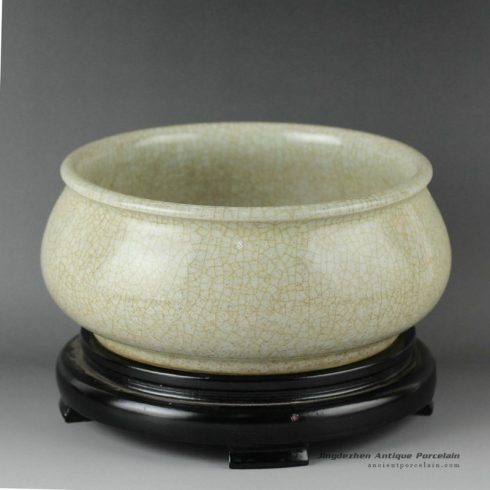 RZDF03_Crackle porcelain fish bowl