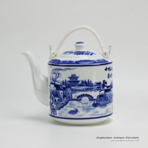 RZFS01_Jingdezhen blue and white ceramic tea pot