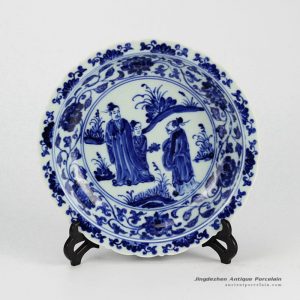 RZHL04-A_Elegant blue and white hand painted ceramic serving dishes