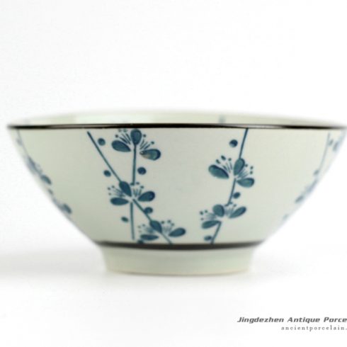 RZIO01-A Japan style sakura flower pattern ceramic dinner bowl