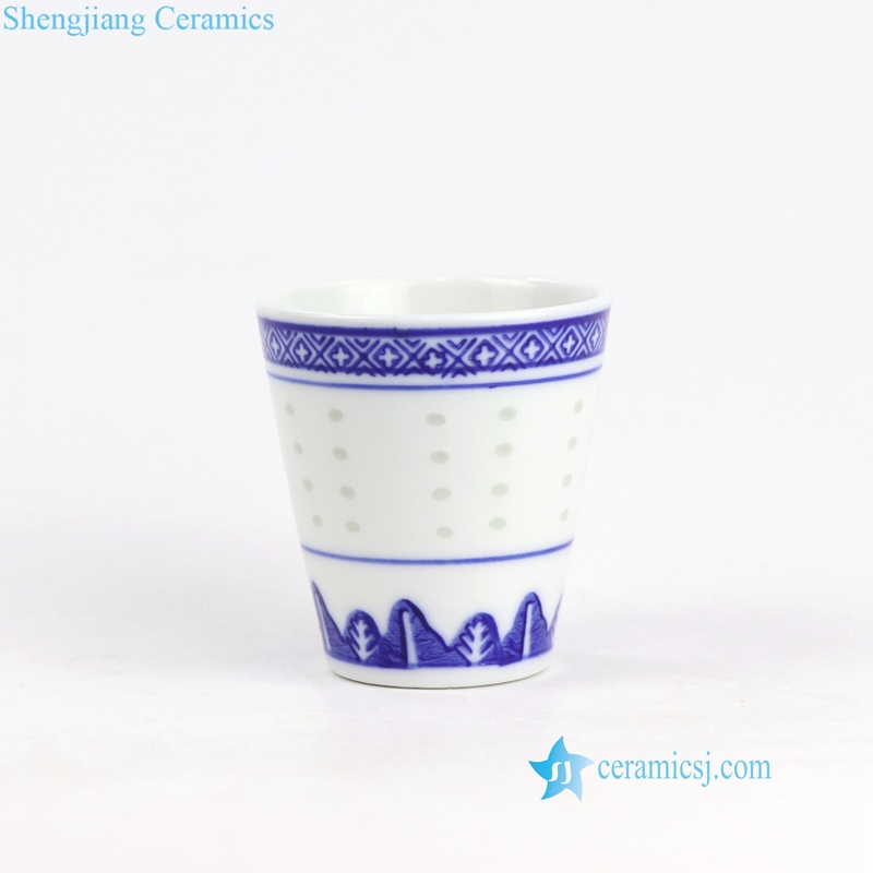 rice hole ceramic cup
