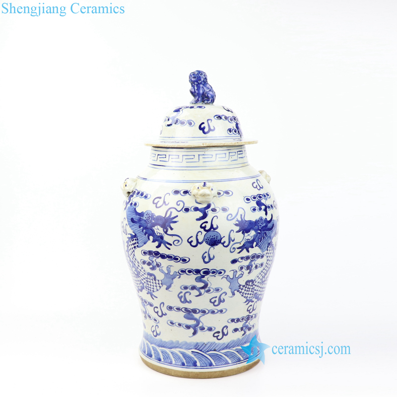 dragon porcelain jar