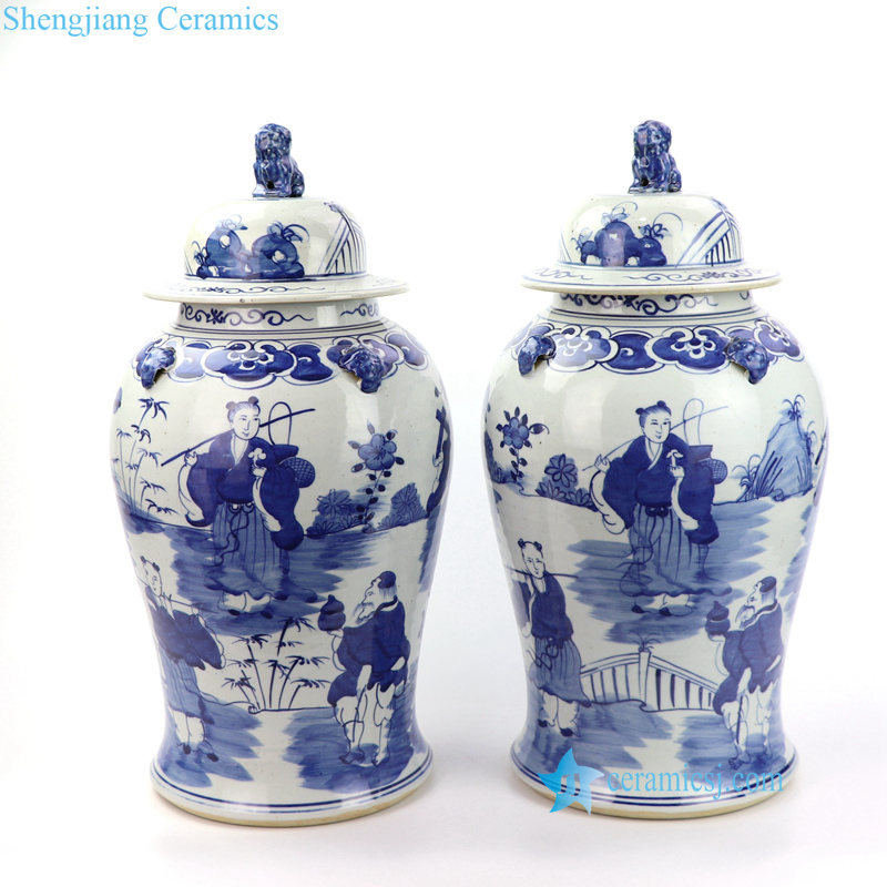 fairy China man porcelain jar