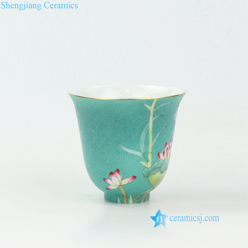 lotus porcelain tea cup