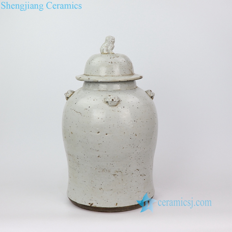 pure white ceramic jar 