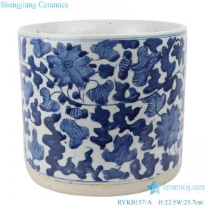 Jingdezhen traditional ceramic incense burner front view