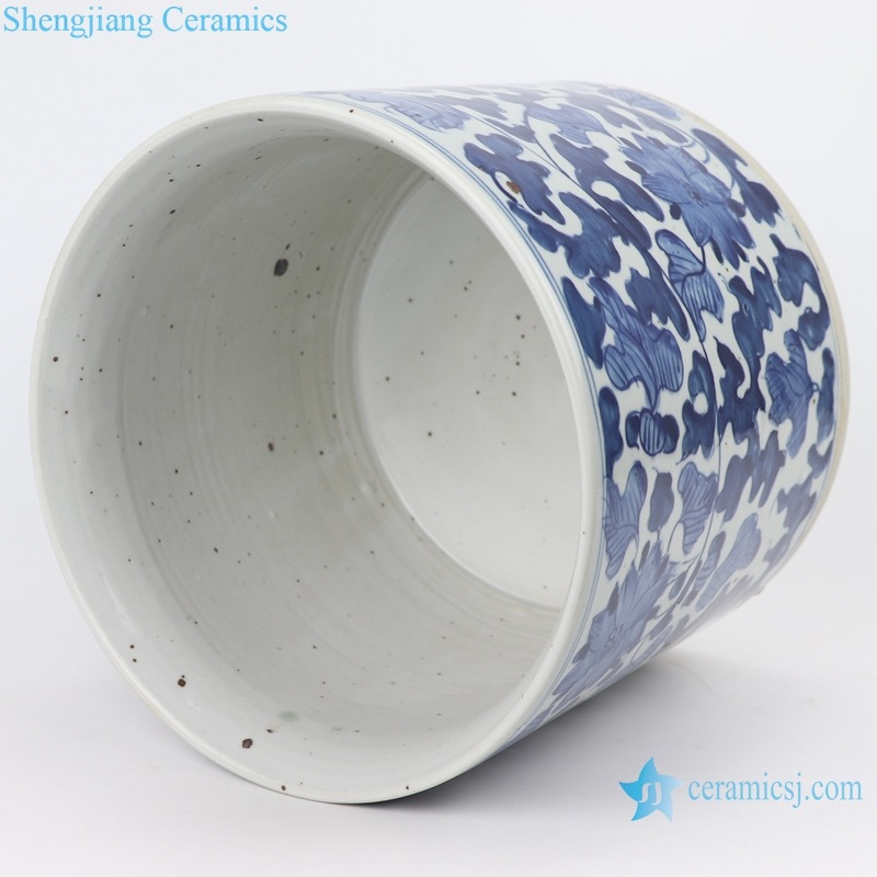 Jingdezhen traditional  ceramic incense burner side view 