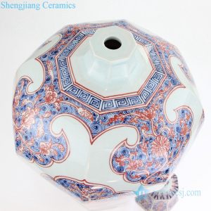 Powder enamel phoenix design porcelain vase bottle view