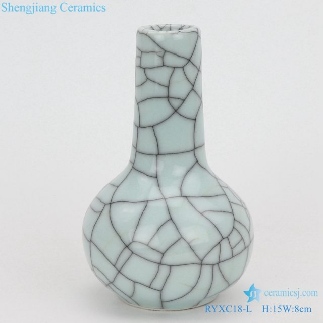 Crack glaze small bottle archaize ceramic vase 