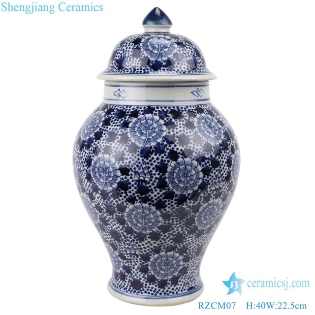 Chrysanthemum flowers pattern hand painting ceramic