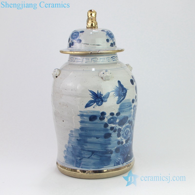 chinese ceramic general pot side view