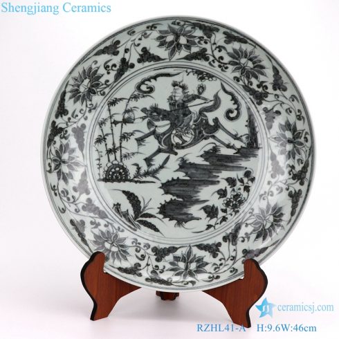 Jingdezhen archaize hand painting plate 