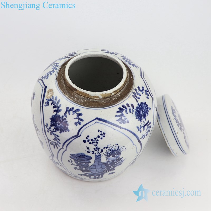 Qing dynasty landscape porcelain pot  bottle view 