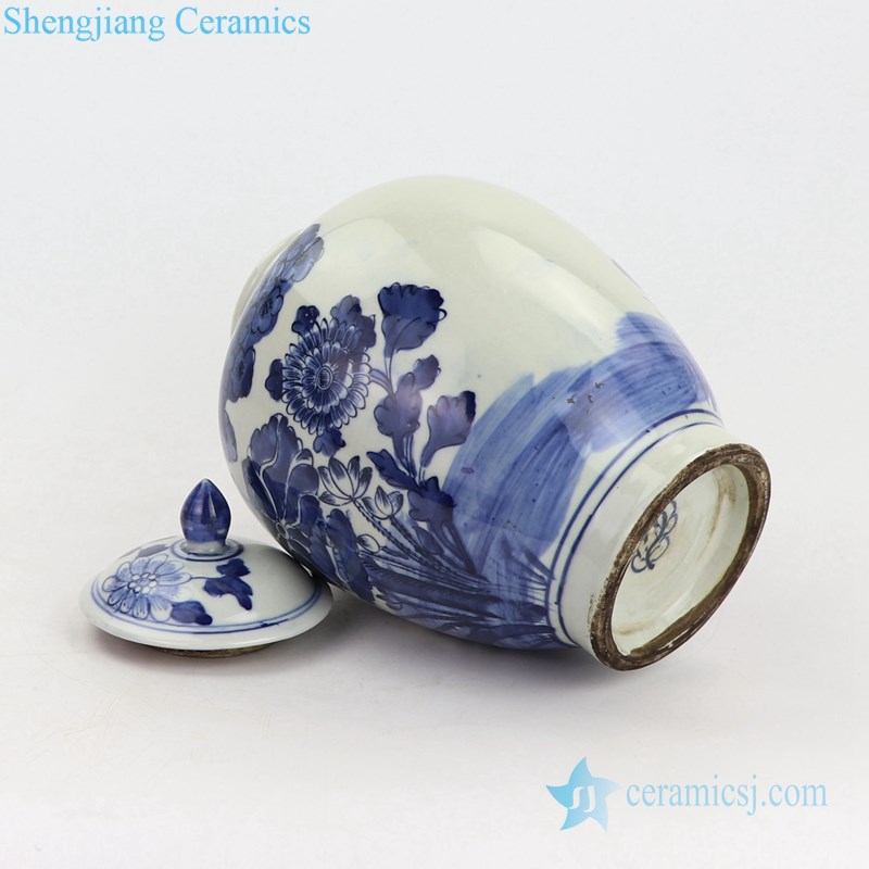  exquisite landscape design porcelain jar side  view