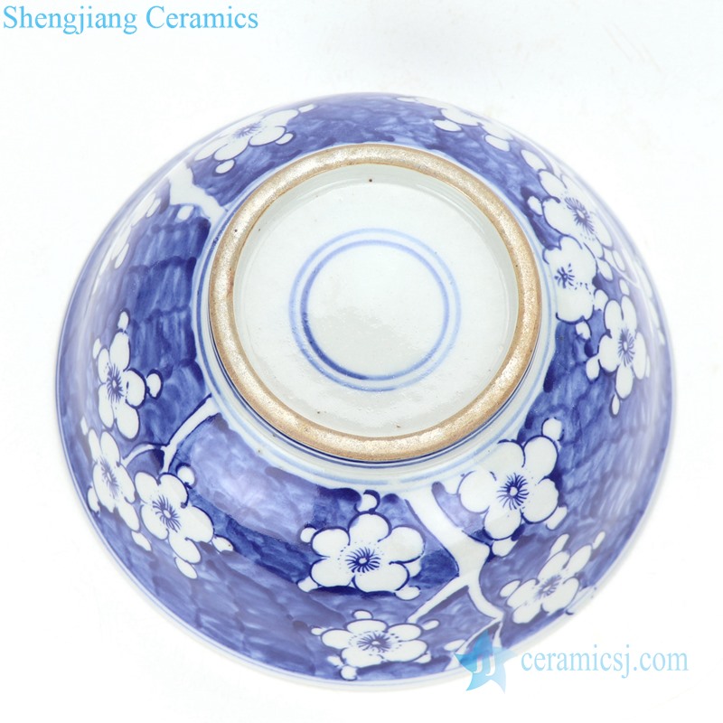 Chinese exquisite wintersweet ceramic bowl