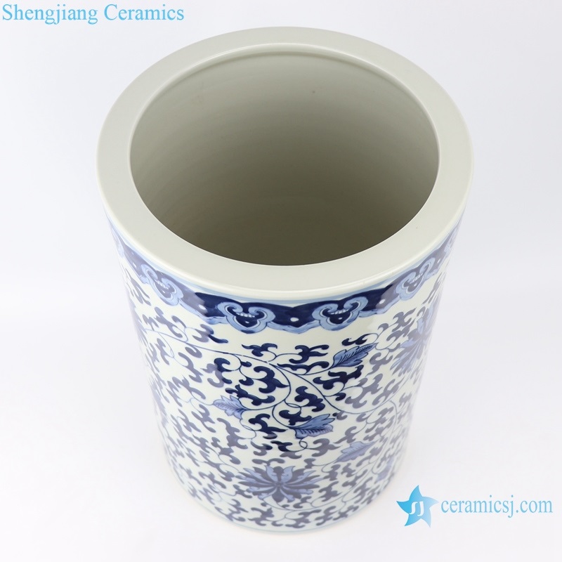 String branch lotus ceramic archaize top view 