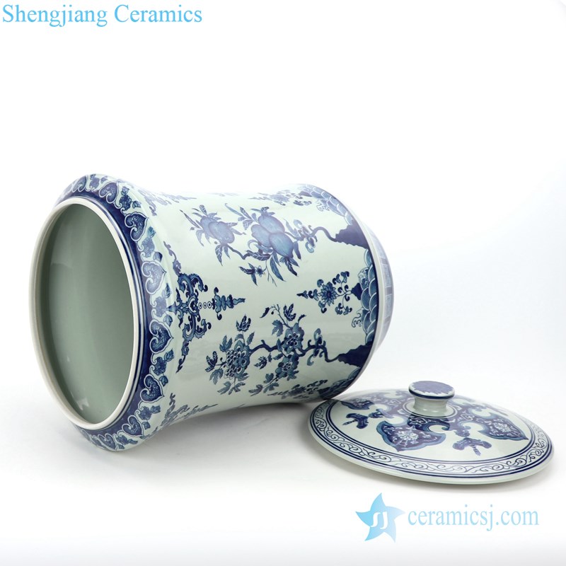 High-quality Chinese porcelain tea pot side view