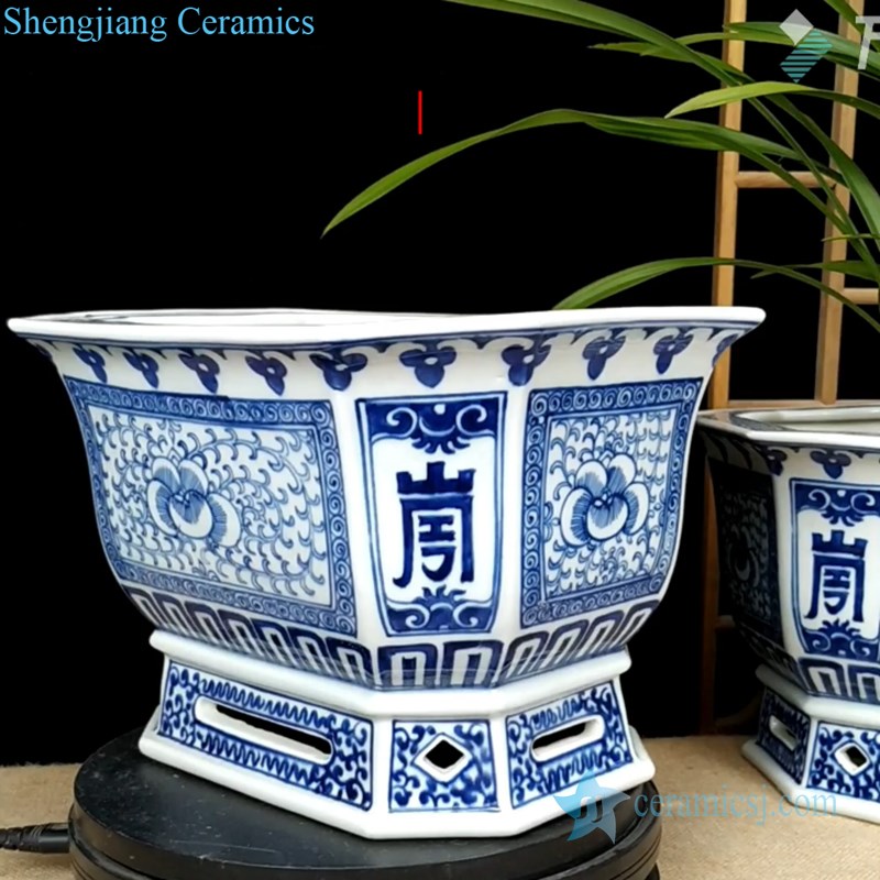 High quality  porcelain pot side view