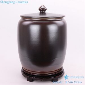 storage canisters under glaze color front view