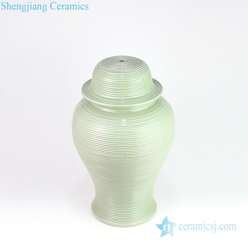 Bean green circular jar shape lamp shade