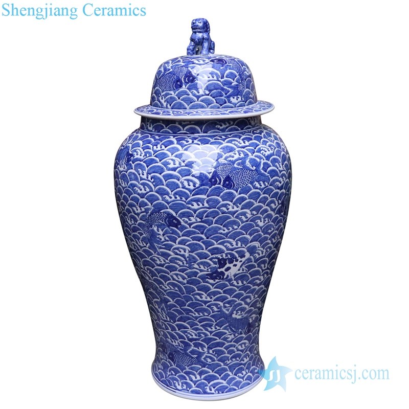 ancient covered storage ceramic jar