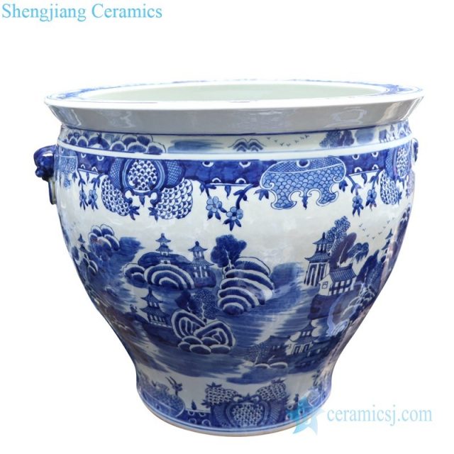 traditional goldfish bowl with two handles