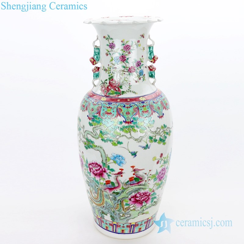 multicolor beautiful pattern ceramic vase